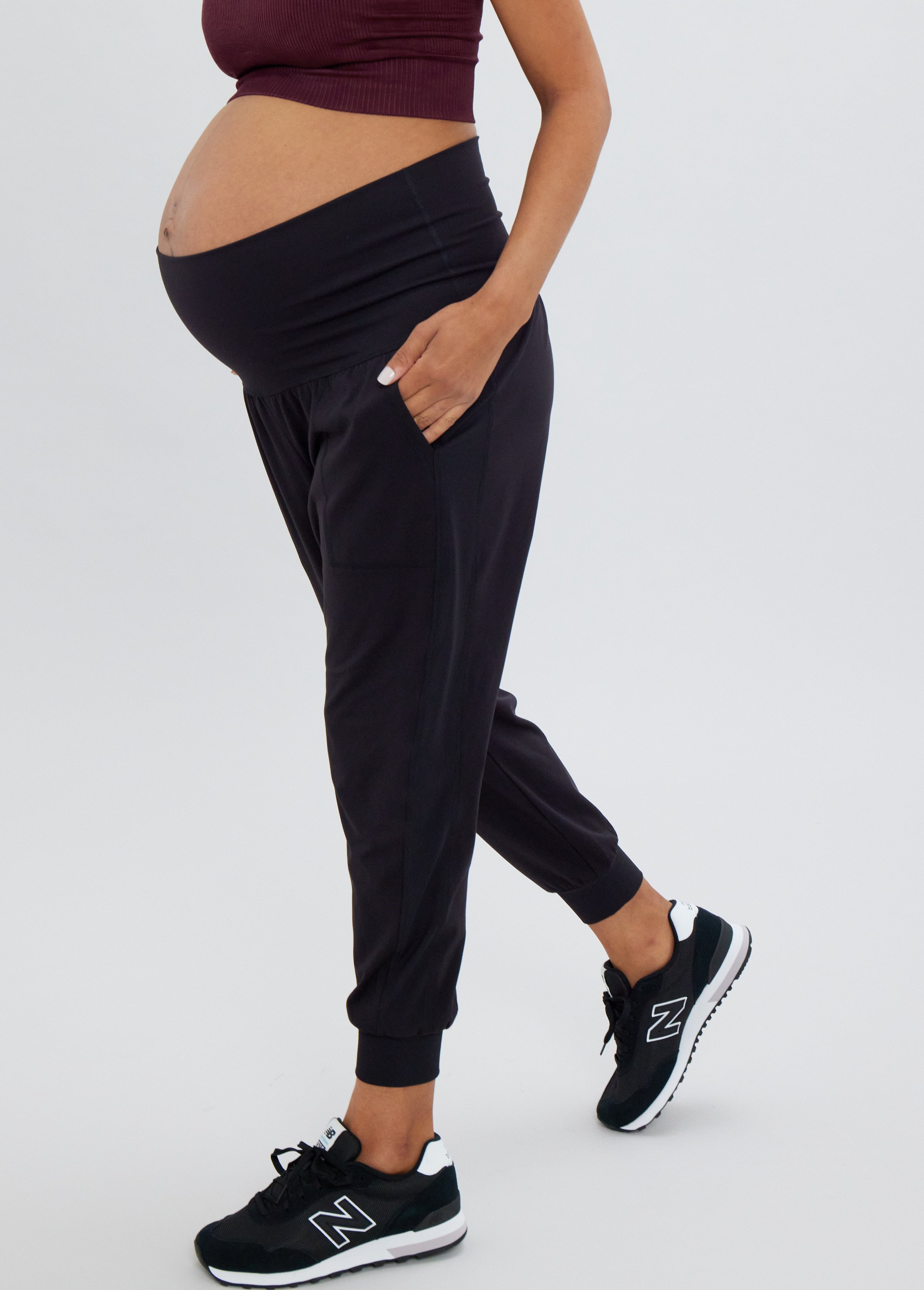 Knit Maternity Jogger Pants - Isabel Maternity By Ingrid & Isabel™ Black Xl  : Target