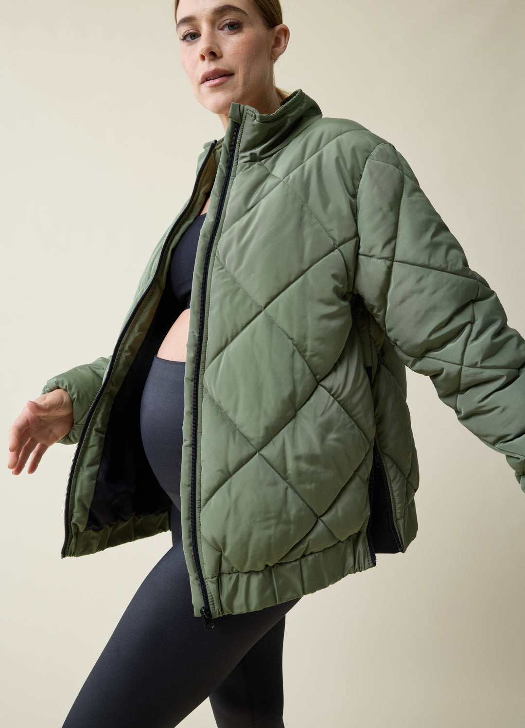 Maternity Puffer Jacket Pregnancy Winter Down Coat Ingrid Isabel