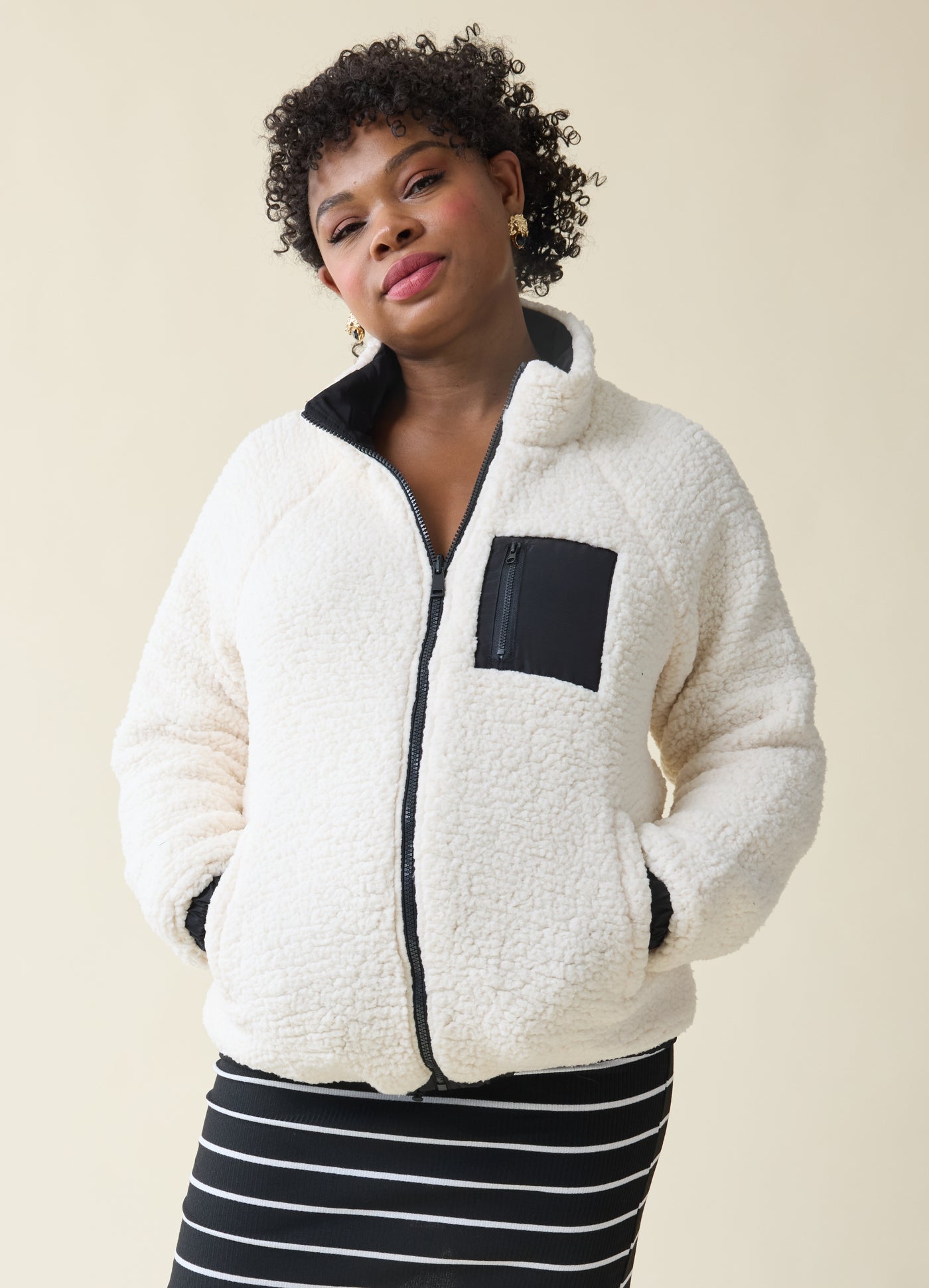 Maternity sherpa pullover hotsell