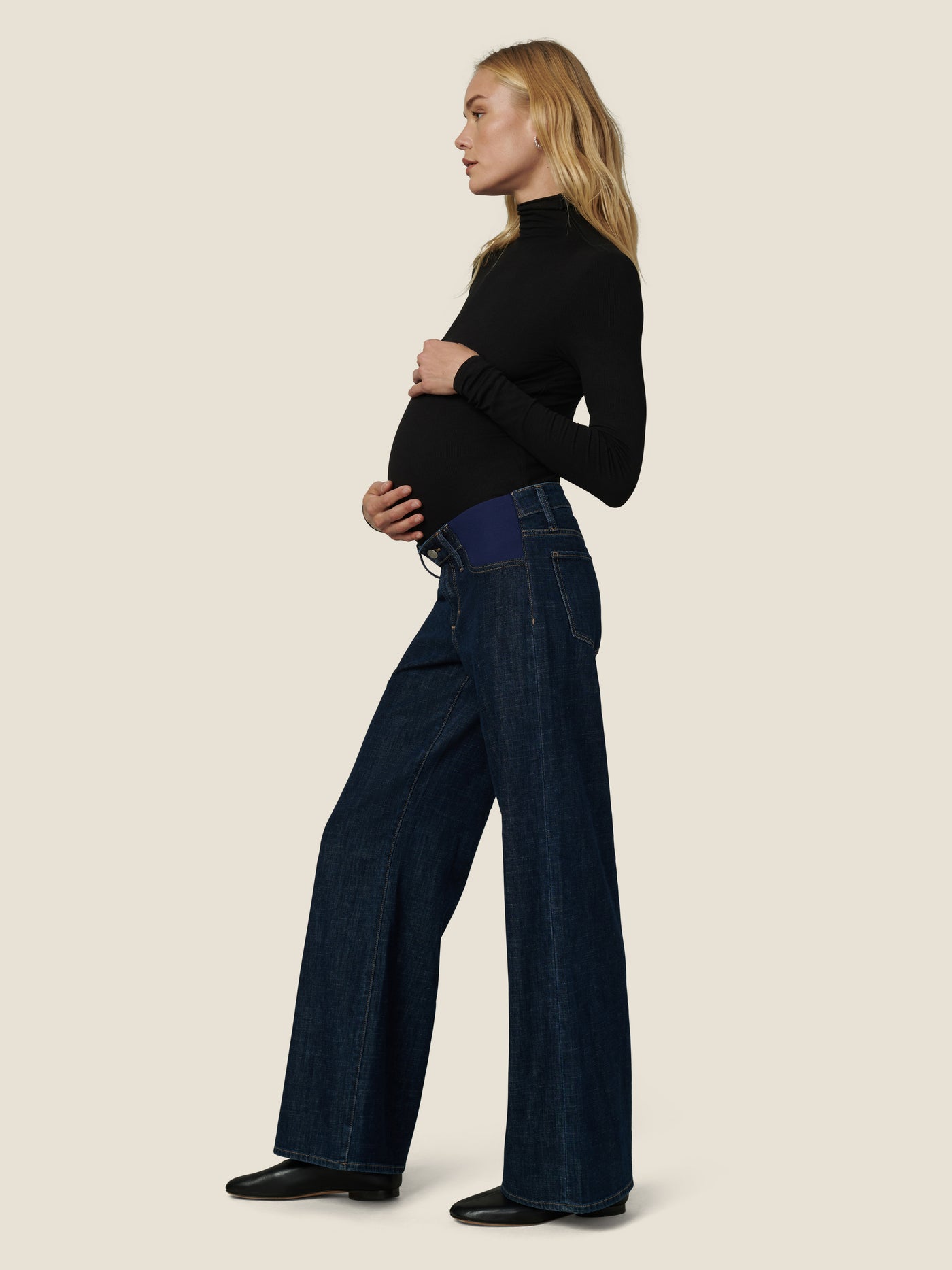 Joe's Jeans The Lou Lou Low Rise Wide Leg Maternity Jean