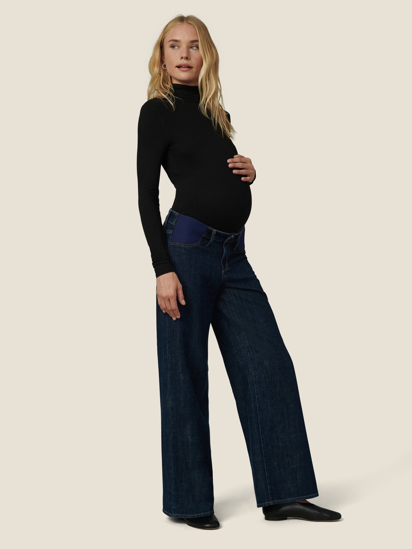 Joe's Jeans The Lou Lou Low Rise Wide Leg Maternity Jean