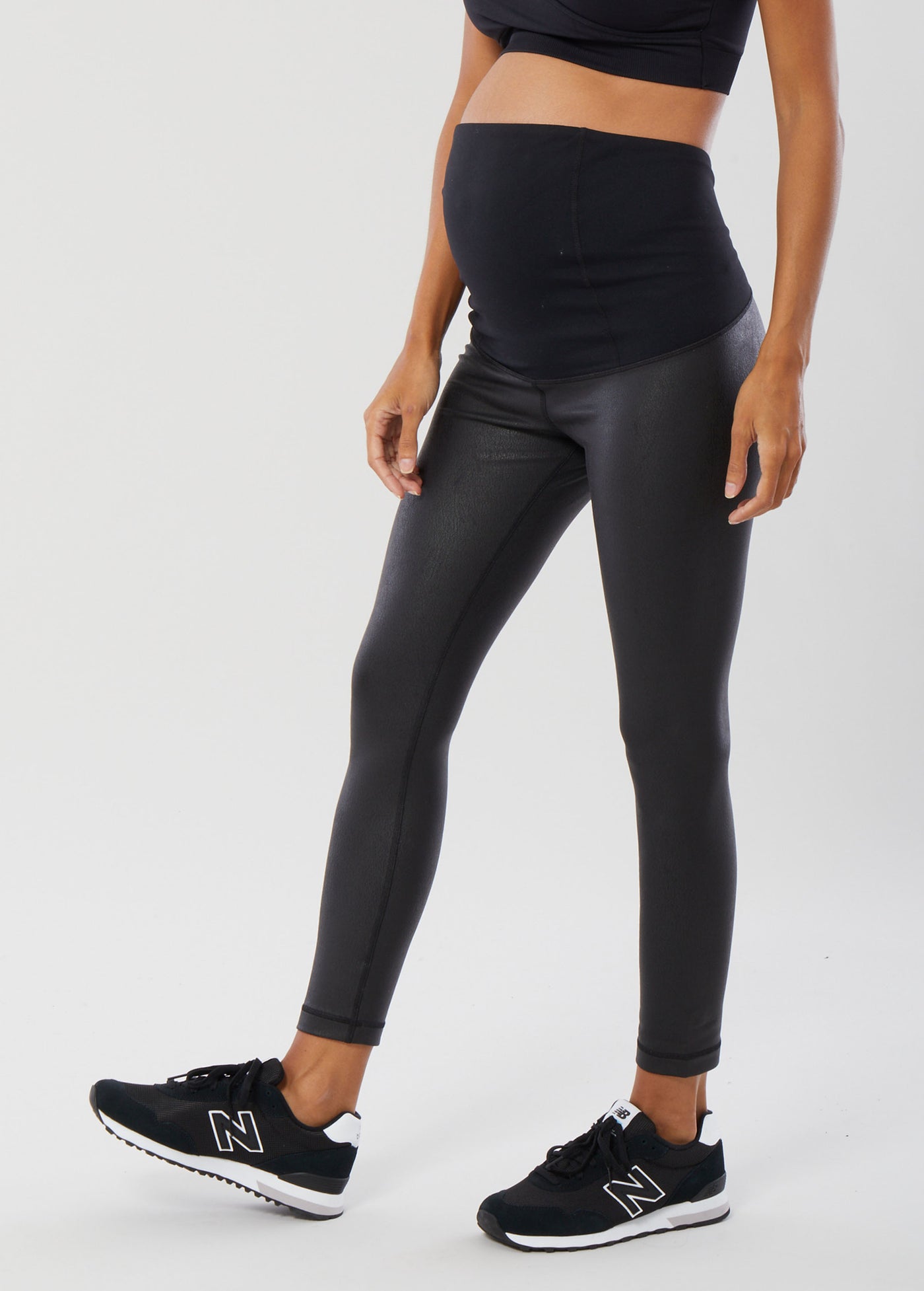 Liquid Leather Embrace Maternity Leggings – After9