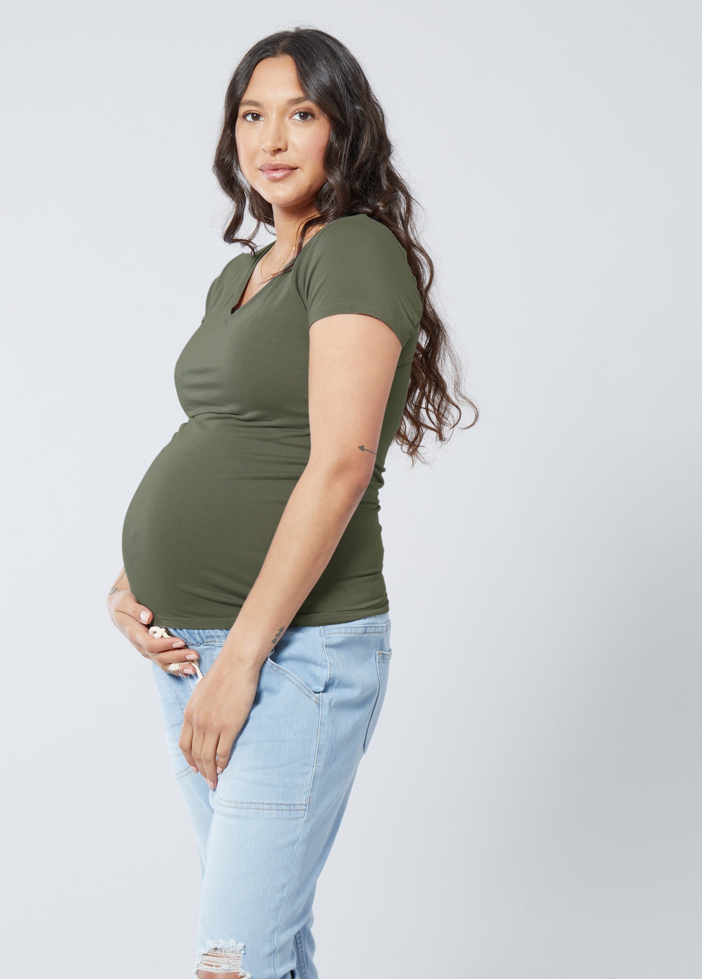 Isabel Maternity Maternity Easy Care T-Shirts for Women