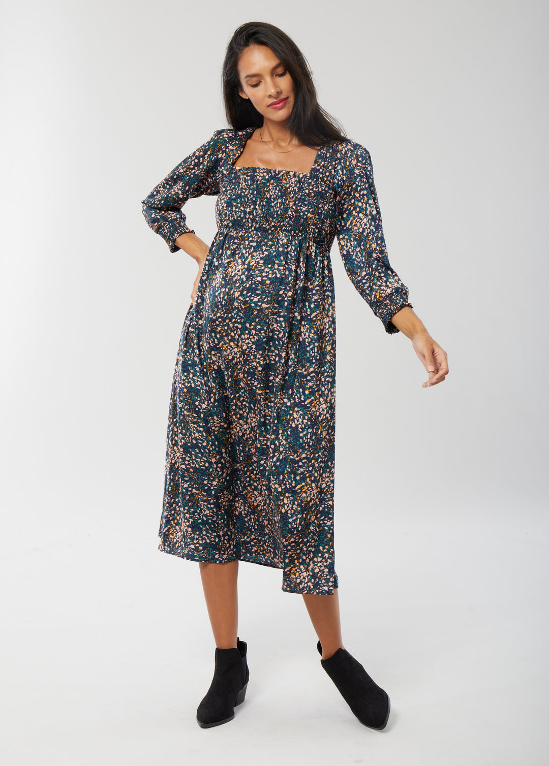 The Breeze - Maternity Midi Dress – Ingrid+Isabel