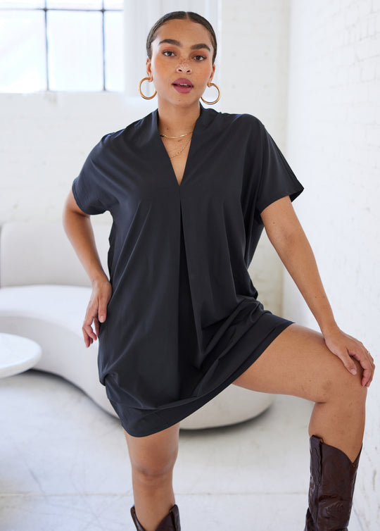 Maternity Tunic Dress - Short Sleeve and Comfy Fit – Ingrid+Isabel