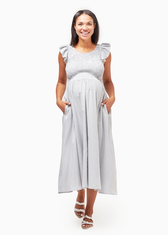 Nom Maternity  Harper Smocked Maternity Dress – Ingrid+Isabel