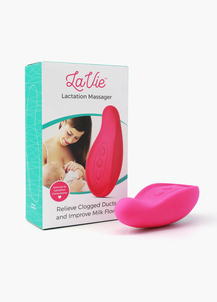 LaVie Lactation Massager for Breastfeeding, Nursing, Pumping Color Rose